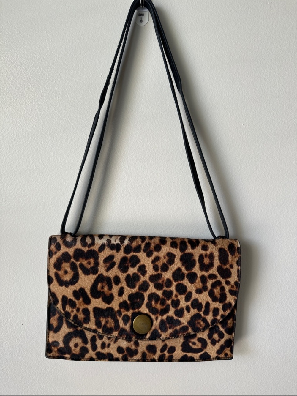 Madewell Leopard Print Crossbody Bag - Tan and Black